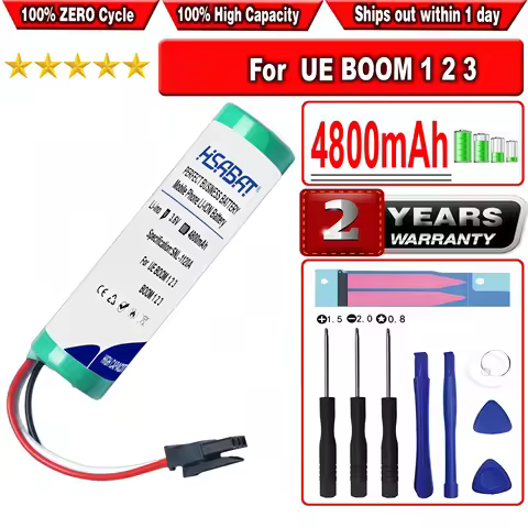 HSABAT 4800mAh Battery for Logitech UE BOOM 1 2 3 Bluetooth Speaker Parts Ultimate