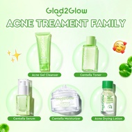 Glad2Glow Acne Treatment Centella Salicylic Acid Power Clear Barrier Anti Acne Moisturizer Cream Ser