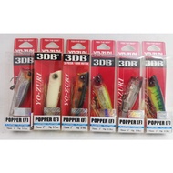 Yo-zuri 3DB Popper <75mm/10g> sebarau, siakap, TOMAN & lain2