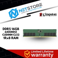 KINGSTON 16GB 6400MHz DDR5 CUDIMM CL52 1Rx8 RAM - KVR64A52BS8-16