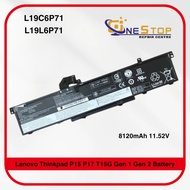 Lenovo L19C6P71 L19L6P71 for Thinkpad P15 P17 T15G Gen 1 Gen 2 Battery