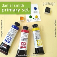 Primary Set - Daniel Smith Watercolors - Share Tube Watercolor Hand Poured Dot Card Mini Pan Half Pa