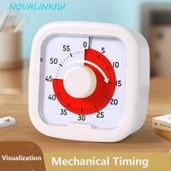 NOVALINK1W Visual Timer, Silent 60-Minute Countdown Timer, Convenient Visualization Loud with Stand 