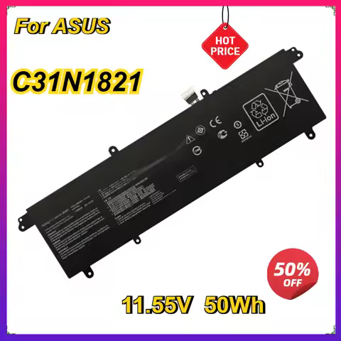 NEW C31N1821 Laptop Battery for ASUS ZenBook S13 UX392 UX392F UX392FN UX392FA UX392FN-XS71 11.55V 50