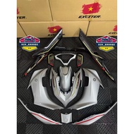 🇻🇳COVERSET EXCITER GREY SE AEROX YAMAHA NVX V2 HLY COVERSET CUSTOM GREY SILVER SIAP TANAM STRIPE TAN