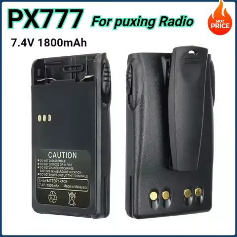 New 7.4V 1800mAh Replacement Battery for Puxing PX-328 PX-777 PX888 PX-888K PX728 Plus WEIERWEI VEV-