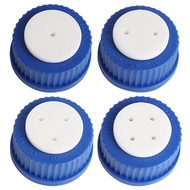 Liquid phase mobile phase bottle cap 1/2/3/4 hole GL45 blue cap feeding bottle cap HPLC liquid chrom