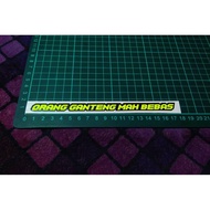 Cutting Sticker Handsome Man Mah Yellow fluobebas