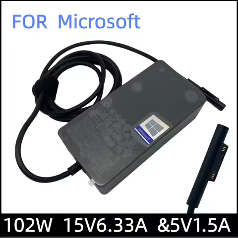 15V 6.33A Laptop Charger Adapter For Microsoft Surface Book Surface Book 2 3 Surface Laptop 5, 4, 3,