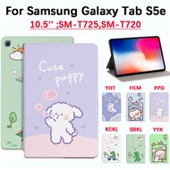 For Samsung Galaxy Tab S5e 10.5 inch SM-T725,SM-T720 cartoon pattern animation case rabbit dinosaur kitten bear, high quality PU leather flip cover sweatproof anti-slip bracket