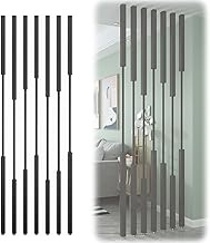 Snaweo Wall Room Divider, Set of 7 Metal Wall Partition, Privacy Screens Post suitable for living ro