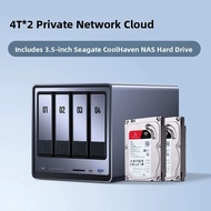 Green Alliance Private Cloud DXP4800 4-Bay NAS Home Network Storage AI Album File Synchronization Hi