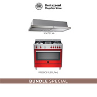 Bertazzoni RIS95C61LBX Free Standing Range Cooker Bundle 1 (RIS95C61LBX + K90TELXA)