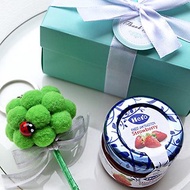 Double Love Tiffany盒 藍蓋hero果醬+花椰菜鑰匙圈 小禮盒