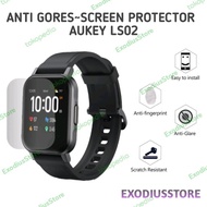 (Bl1K) Aukey Ls02 Smartwatch~Anti Gores~Screen Protector