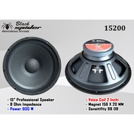Speaker Komponen Full Range 15 Inchi / 15" - Black Spider BS 15200