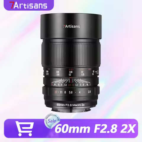 7artisans 60mm F2.8 Macro 2X Full Frame Manual Lens 2:1 Magnification Large Aperture for Sony E Niko