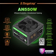 SEGOTEP PSU AN550W Black (550W 80Plus Black Psu Flat Cable Non Modular)