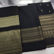 SONGKET THAI SAMPIN  BLACK GOLD / BLACK SILVER