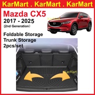 Mazda CX5 CX-5 2017 - 2025 Foldable Storage Box Trunk Storage Tray Boot Organizer Boot Organizer Div