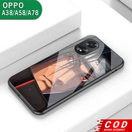OPPO A38 A78 A58 Glass Softcase - cellphone casing - OPPO A38 A78 A58 [S181]