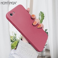 Hontinga ปลอกกรณีสำหรับ Iphone 5 5s SE 2016สแควร์ Original ซิลิโคนนุ่มเหลวคลุมทั้งหมดกล้องป้องกันกรณีปกหลังโทรศัพท์ Softcase สำหรับชายหญิงชายหญิง