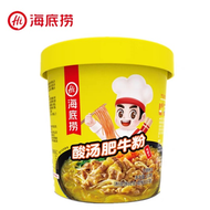 酸湯肥牛粉167g 即食粉絲 海底撈 酸汤肥牛杯麵(即食杯麵)麻辣粉絲 懶人代餐 酸辣粉 沖泡桶麵（最佳食用日期前）