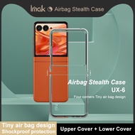 Imak Airbag Casing for Motorola Razr 60 5G Transparent Soft TPU Case Moto Razr60 5G Clear Silicon Sh