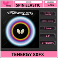 Butterfly Tenergy 80FX Spin Elastic Table Tennis Ping Pong Rubber 2.1mm Made In Japan ITTF Approved