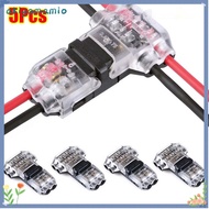 AKIYAMAMIOAQ 1/5Pcs Pluggable Wire Connector, 2 Pin Quick Splice Electrical Cable Crimp,  No Strippi