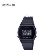 CASIO Youth Digital BLACK Case Sporty Casual LW-204-1BD / LW-204-1B Women's Lady Watch