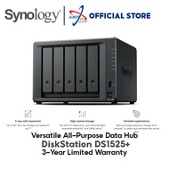 SYNOLOGY DS1525+ 5-BAY WITH AMD V1500B 2.2GHZ QC 8GB 2.5GLAN 2NVME NAS DISKSTATION