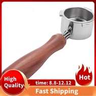 Bottomless Portafilter 51mm for Delonghi EC680/EC685 Coffee Machine Filter 51mm, Three Ear Wooden Ha