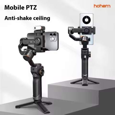 Hohem-iSteady M6 Kit Gimbal for Smartphone, 3-Axis Gimbal, AI Tracker, Fill Light, for iPhone 16 Pro