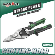 MONAKE German Tools Steel Holo Scissors Aviation Snip Light 10inch Hollow Zinc Multipurpose Viation 