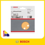 Bosch 4" 8 holes Sanding Disc 125mm for wood-paint P180 & P240 (2608605073 & 2608605072) (5pcs per p