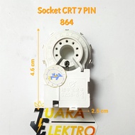 Socket CRT 7 PIN 864 | CRT Socket Small Neck Tube 7 Claw Legs Bending Leg/ 864