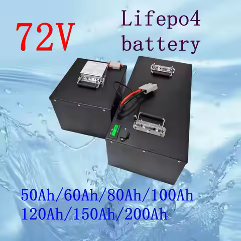 72V 100AH 200AH 50Ah 60AH 80AH 120AH 150Ah LifePo4 Lithium Battery for 5000W 8000W 10KW Golf Cart To