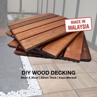 DIY Wood Decking/ Solid Wood Floor / Kayu Meranti /Floor Decking/ Garden Decoration Flooring/ WPC Wo