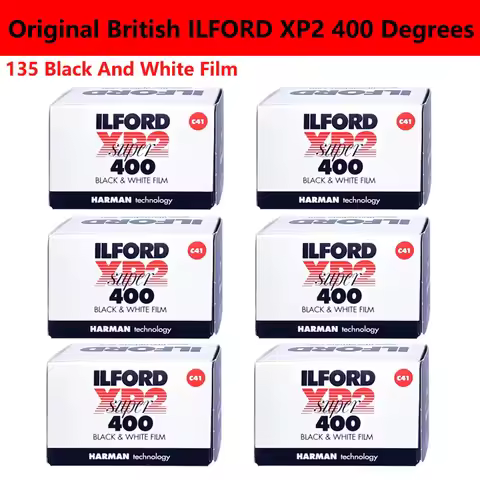 1/2/3/5/6 Rolls ILFORD XP2 400 Degrees 135 Black and White Film C-41 Development For Kodak M35/M38/F