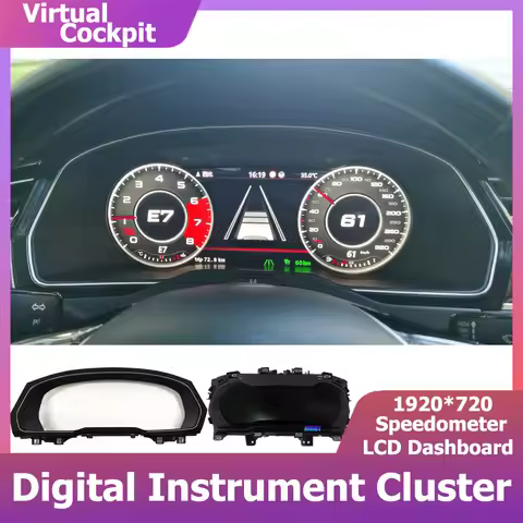 12.3''LCD Instrument Gauge Cluster Cockpit For PASSAT CC B7 B8 Golf 6 7 T6 Tiguan Scirocco Jetta Sha