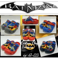 Children's crocs sandals, custom clog batman sandals with cute characters