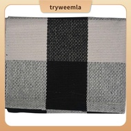 Cotton  Plaid Rugs, Check Rug,23.6Inch x35.4Inch,Checkered Outdoor Rug,Outdoor Plaid Doormat For Kit