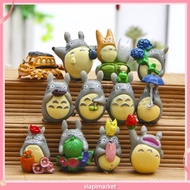 [Xp] 12Pcs/Set Anime Totoro Model Resin Miniatur Rumah Boneka Bonsai