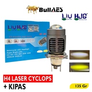 H4 LASER Hi Loo Beam H4 Cyclops 30 Watt HJG Fan Led Lamp