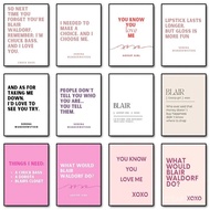 Gossip Girl Minimalism Gossip Girl Quotes Fashion Charm Classic Poster Canvas Printing Wall Art Pict