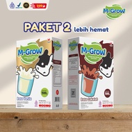 Bundle M-Grow 2 Pcs 500g High Protein Weight Gain Milk Faster Weight Gain BPOM