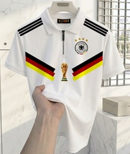 POLO Half Zipper Timnas Germany | PoloShirt German World Cup | Poloshirt The Panser