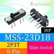 MSS-23D18 DIP Slide Switch 2P3T DPTT 8-Pin MSS23D18 Through The Hole