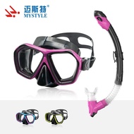 Mester Adult Diving Goggles Snorkeling Goggles Mask Breathing Mask Full Dry Snorkel Snorkeling Goggl